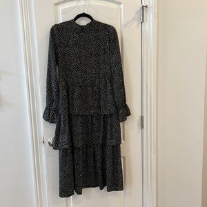 Mellowday Polka Dot Ruffle Dress